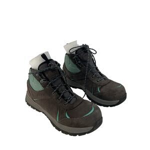 Red Wing WORX Leather Combat Work Boots Brown Womens Size 8.5 Preowned